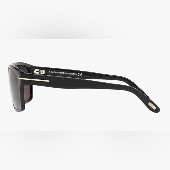 Tom ford August Polarized Sunglasses Black Silver Anniversary Edition Unisex NWT - Picture 3 of 16